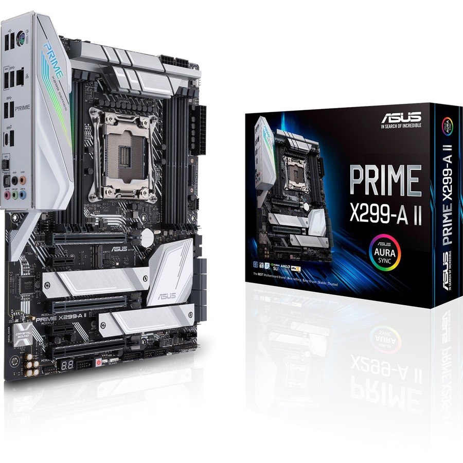 Asus Prime X299-A II Desktop Motherboard - Intel Chipset - Socket R4 LGA-2066 - Intel Optane Memory Ready - ATX