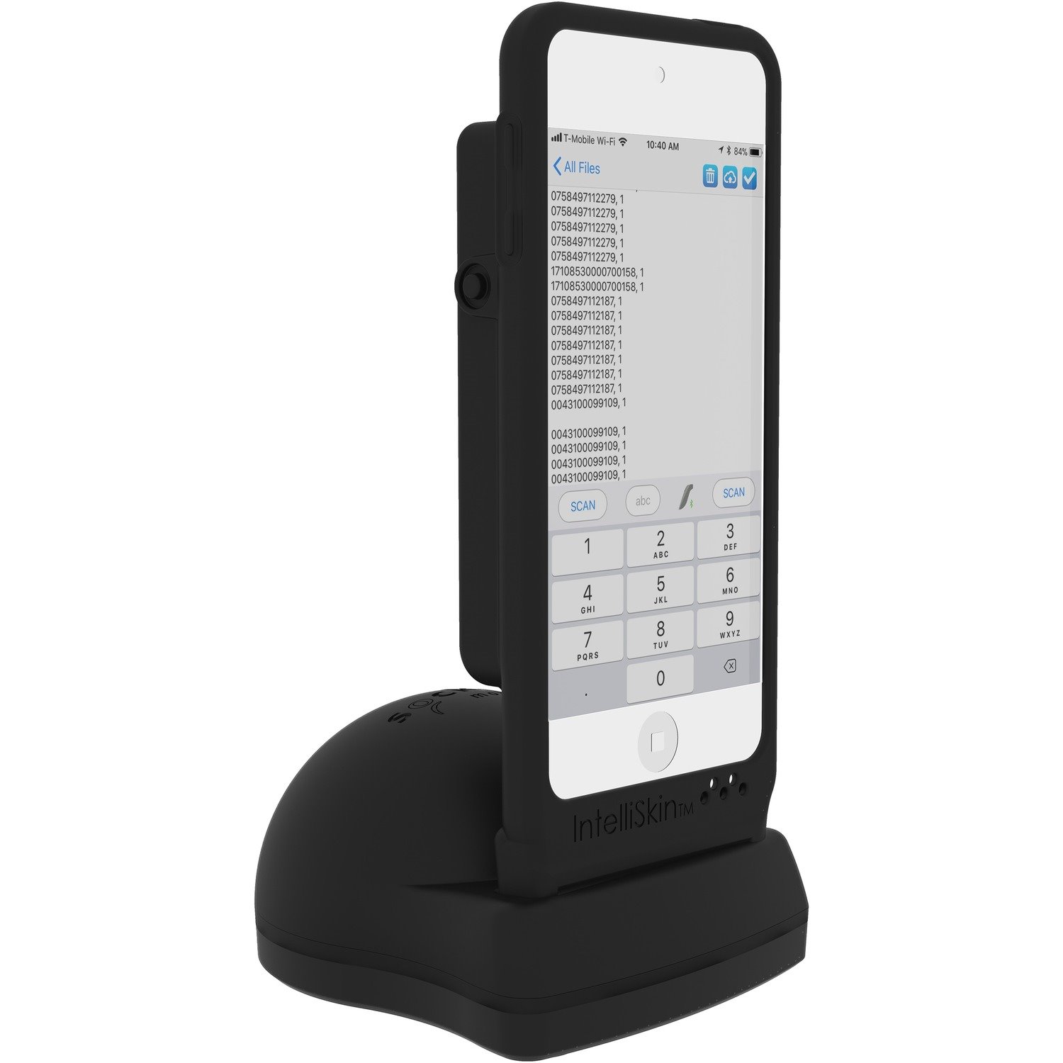 Socket Mobile DuraSled DS840 Universal Barcode Scanning Sled for iPod & Charging Dock