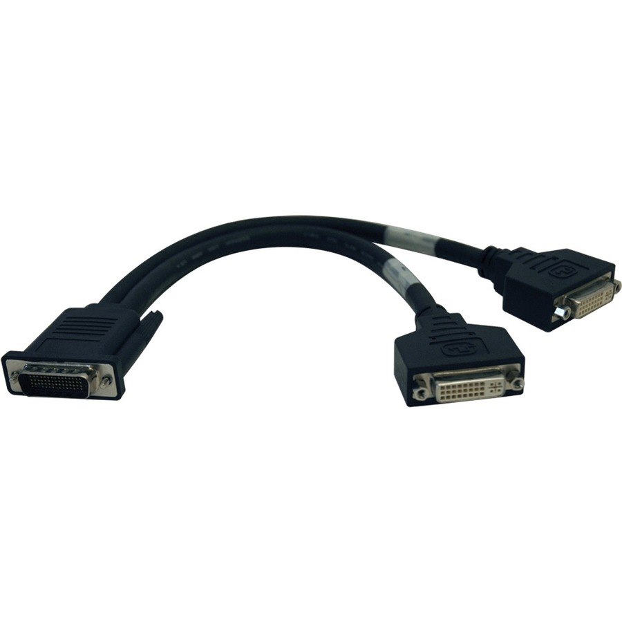 Eaton Tripp Lite Series DMS-59 to Dual DVI Splitter Y Cable (M to 2x DVI-I F), 1 ft. (0.31 m)