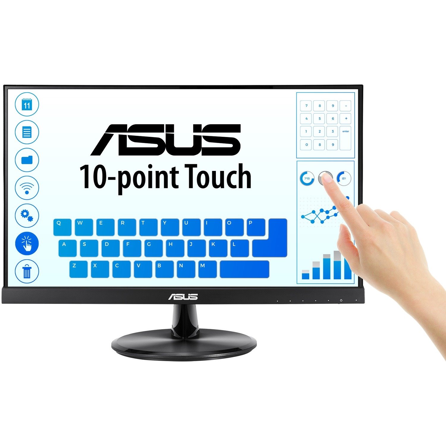 Asus VT229H 54.6 cm (21.5") LCD Touchscreen Monitor - 16:9 - 5 ms GTG
