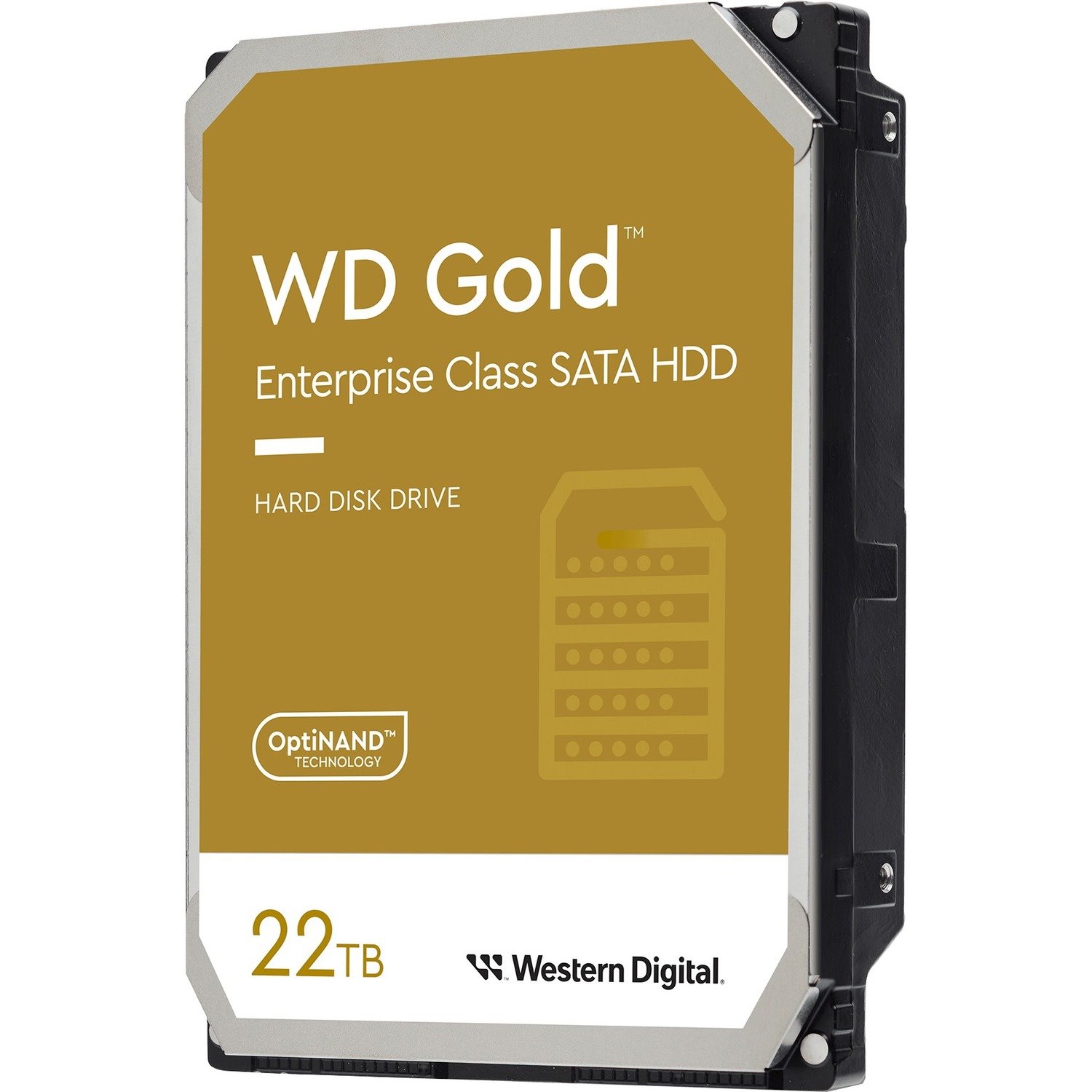 WD Gold WD221KRYZ 22 TB Hard Drive - 3.5" Internal - SATA (SATA/600) - Conventional Magnetic Recording (CMR) Method