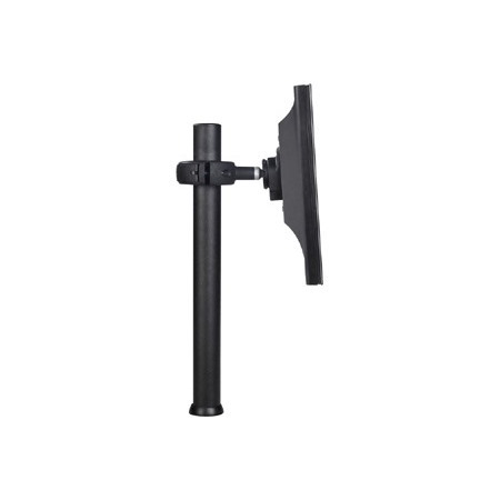 Atdec 16.5in pole desk mount with one display head - Loads up to 26.5lb - VESA 75x75, 100x100