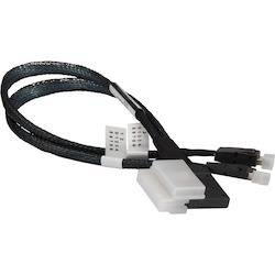 Supermicro Slimeline SAS x8 to 2 x OCuLink (x4) 28cm Cable (CBL-SAST-0816)