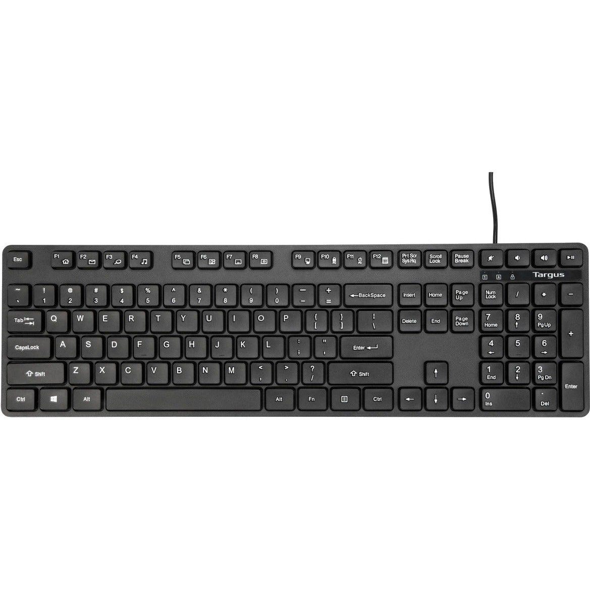 Targus AKB30AMUS Keyboard - Cable Connectivity - USB Interface - Black