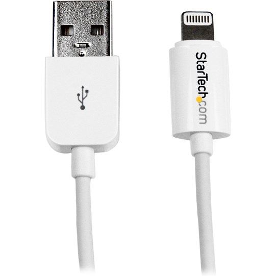 StarTech.com 1m (3ft) White AppleÂ&reg; 8-pin Lightning Connector to USB Cable for iPhone / iPod / iPad