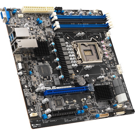 Asus P12R-M Server Motherboard - Intel C252 Chipset - Socket LGA-1200 - Micro ATX