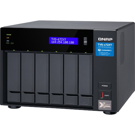 QNAP TVS-672XT-I3-8G SAN/NAS/DAS Storage System