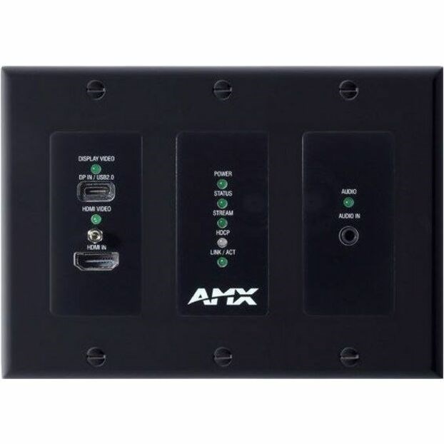 AMX 4K60 MWC/Dante AV-A Encoder Wallplate