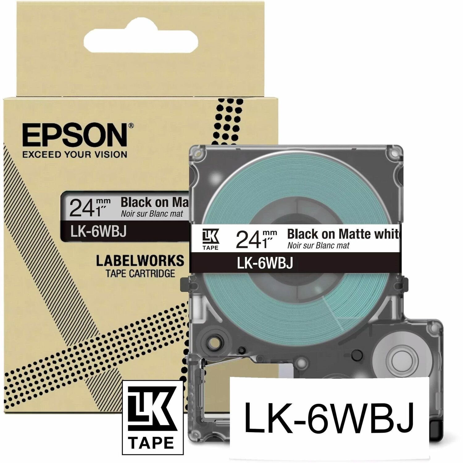 Epson LK-6WBJ Label Tape