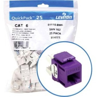 Leviton eXtreme 6+ Component-Rated Keystone Jack