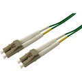 ENET 5M LC/LC Duplex Multimode 50/125 10Gb OM3 or Better custom green color functionally identical to 10Gb Aqua Fiber Patch Cable