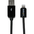 StarTech.com 1m (3ft) Black AppleÂ&reg; 8-pin Lightning Connector to USB Cable for iPhone / iPod / iPad