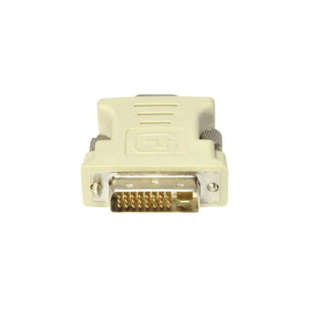 5PK DVI-I (29 pin) Male to VGA Female White Adapters For Resolution Up to 1920x1200 (WUXGA)