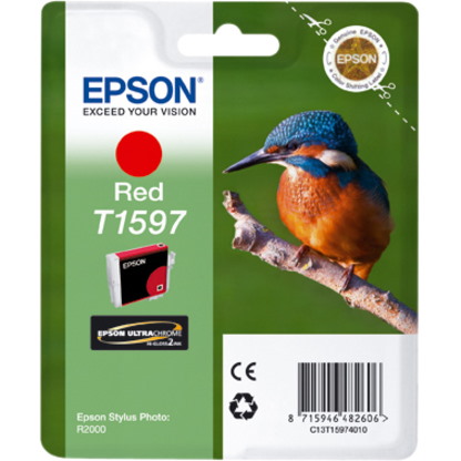 Epson UltraChrome Hi-Gloss2 T1597 Original Inkjet Ink Cartridge - Red Pack