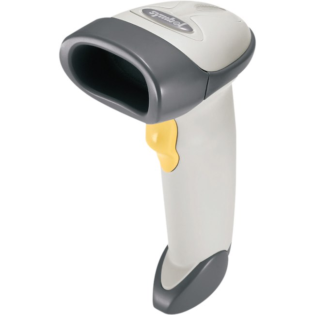 Zebra Symbol LS2208 Handheld Barcode Scanner - Cable Connectivity - White