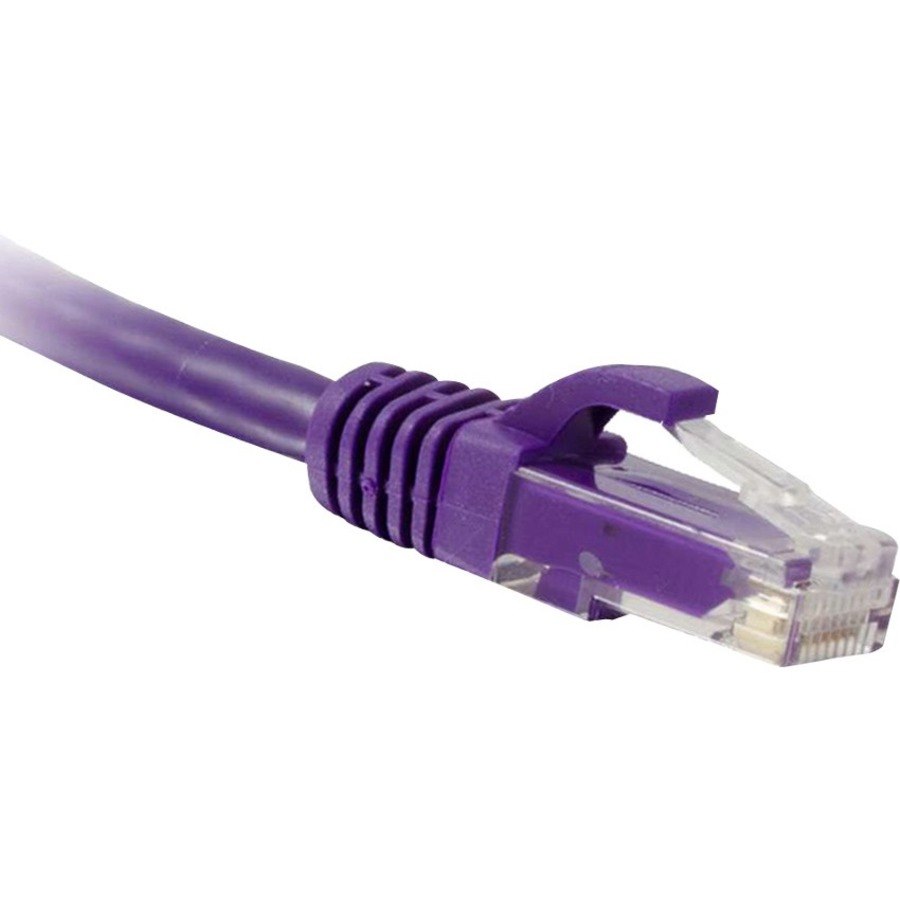 ENET Cat6 Purple 15 Foot Patch Cable with Snagless Molded Boot (UTP) High-Quality Network Patch Cable RJ45 to RJ45 - 15Ft