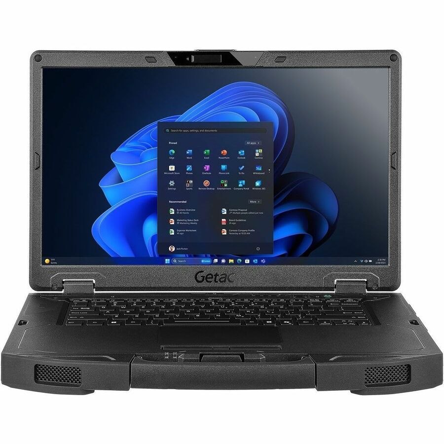 Getac S510 S510 G1 39.6 cm (15.6") Touchscreen Rugged Notebook - Full HD - Intel Core Ultra 5 125U - 512 GB SSD - English (UK) Keyboard - Black