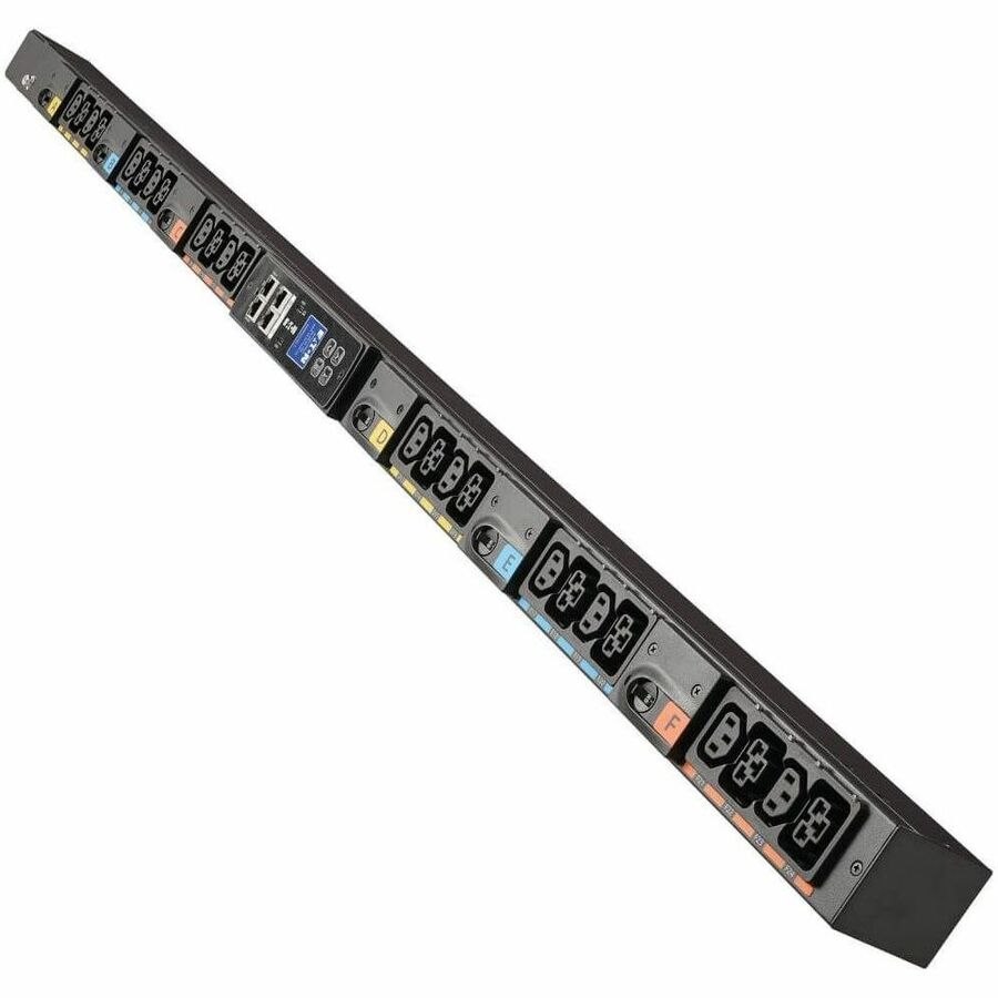 Eaton Universal-Input Managed PDU G4, 208V and 415/240V, 24 Outlets, Input Cable Sold Separately, 0U Vertical