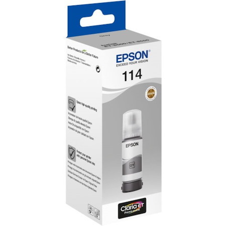Epson Claria ET Premium 114 Refill Ink Bottle - Grey - Inkjet