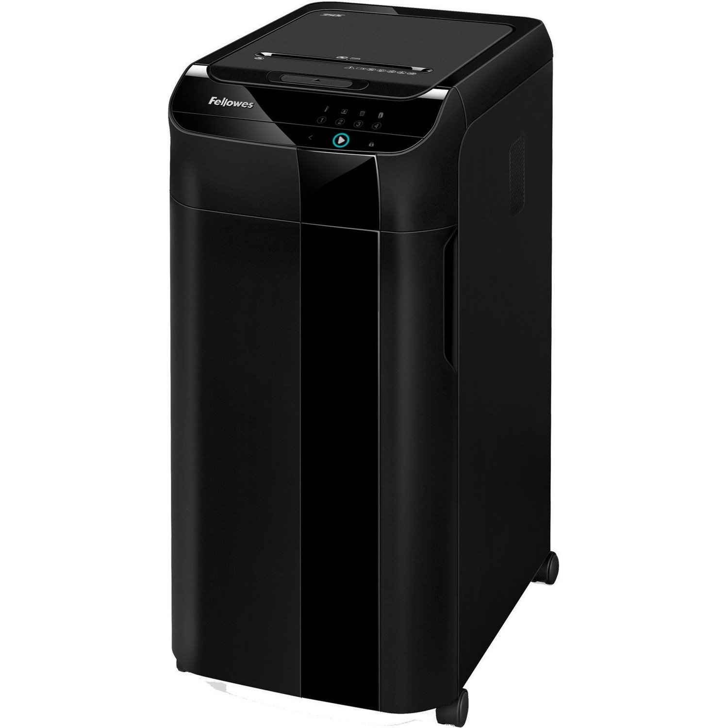 Fellowes&reg; AutoMax&trade; 350C Cross-Cut Commercial Office Auto Feed 2-in-1 Paper Shredder with 350 Sheet Capacity