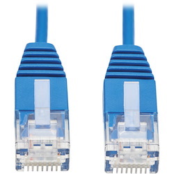 Eaton Tripp Lite Series Cat6 Gigabit Molded Ultra-Slim UTP Ethernet Cable (RJ45 M/M), Blue, 7 ft. (2.13 m)
