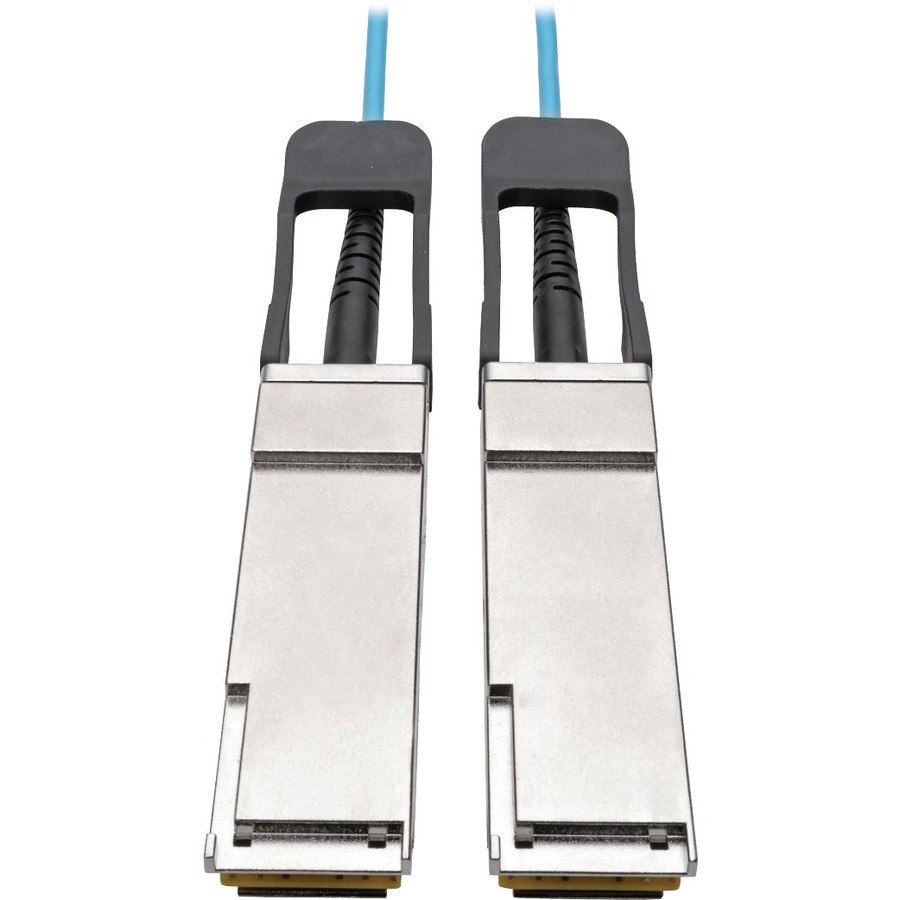 Eaton Tripp Lite Series QSFP+ to QSFP+ Active Optical Cable - 40Gb, AOC, M/M, Aqua, 10M (32.8 ft.)