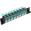 Eaton Tripp Lite Series High-Density Fiber Adapter Panel (MMF/SMF), 8 LC Duplex Connectors, Black