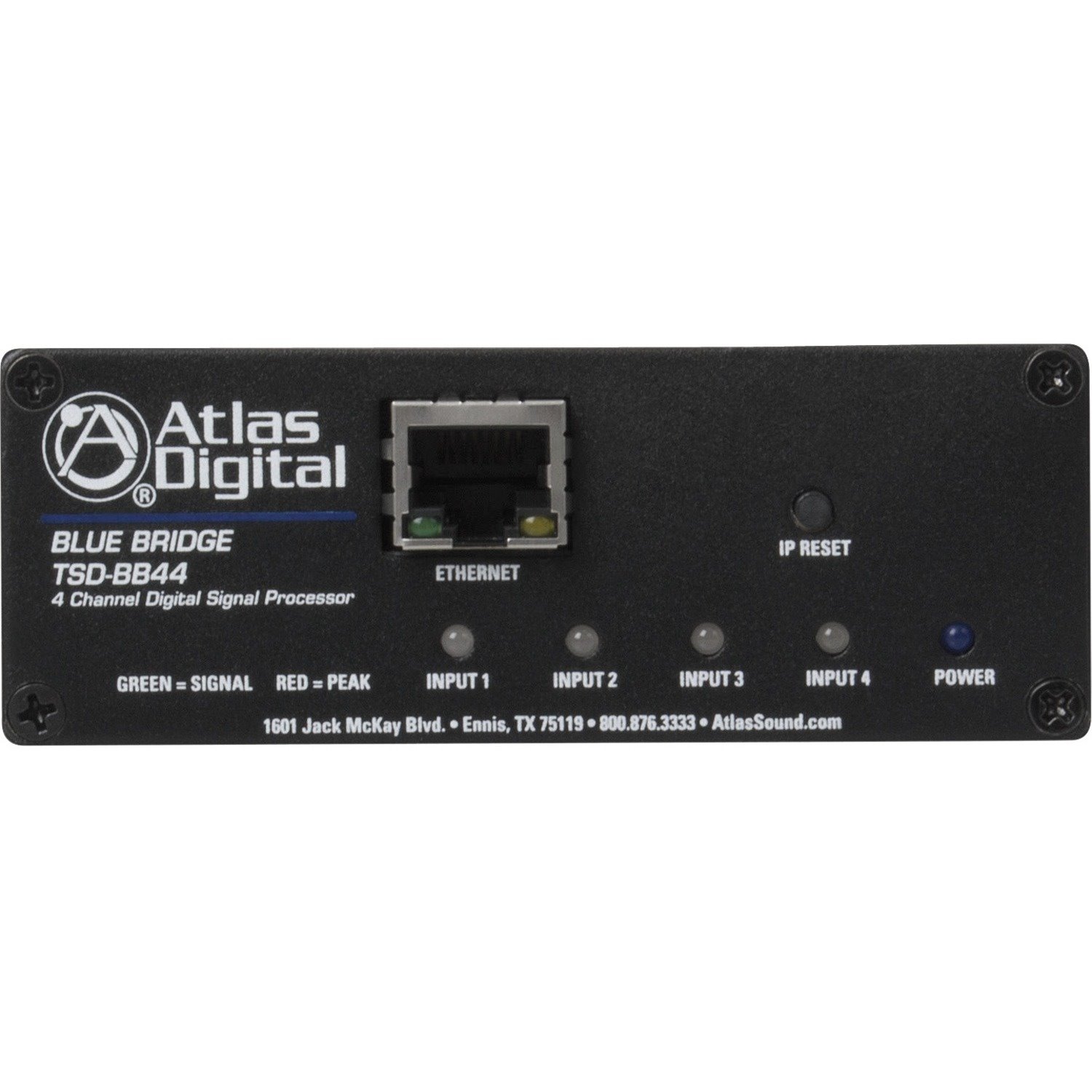 AtlasIED 4 Input x 4 Output - Networkable DSP Device