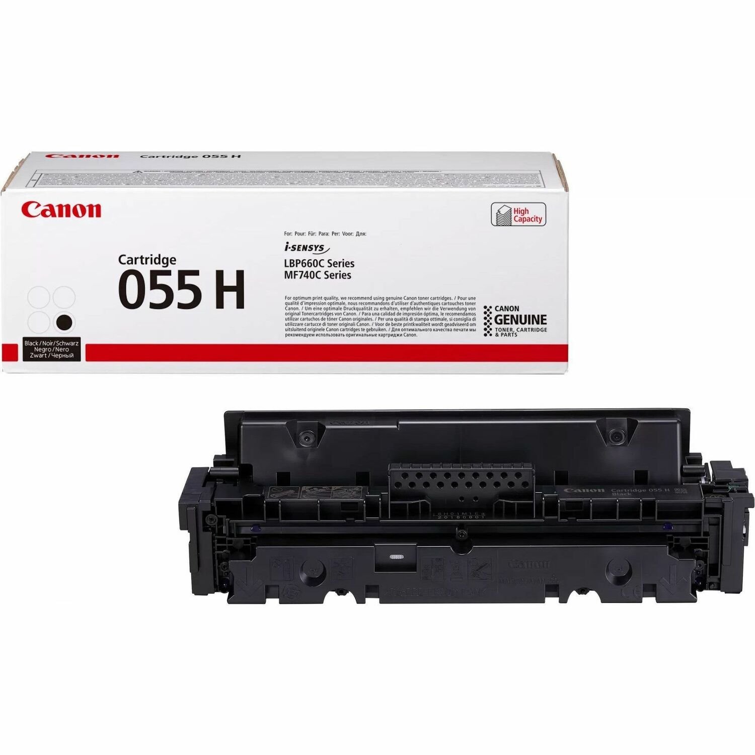 Canon 055H Original Laser Toner Cartridge - Black Pack