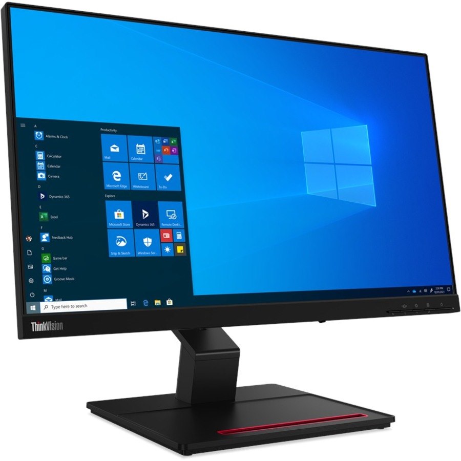 Lenovo ThinkVision T24T-20 60.5 cm (23.8") LCD Touchscreen Monitor - 16:9 - 4 ms Extreme Mode