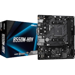 ASRock B550M-HDV Desktop Motherboard - AMD B550 Chipset - Socket AM4 - Micro ATX