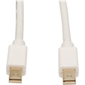Eaton Tripp Lite Series Mini DisplayPort Cable, 4K 60Hz (M/M), White, 6 ft. (1.8 m)