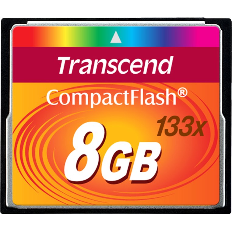 Transcend 8GB Compact Flash Card (133x)
