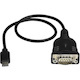 StarTech.com USB C to Serial Adapter Cable 16" (40cm) - USB Type-C to Serial RS232 (DB9) Cable Converter - Male/Male - Windows/Mac/Linux