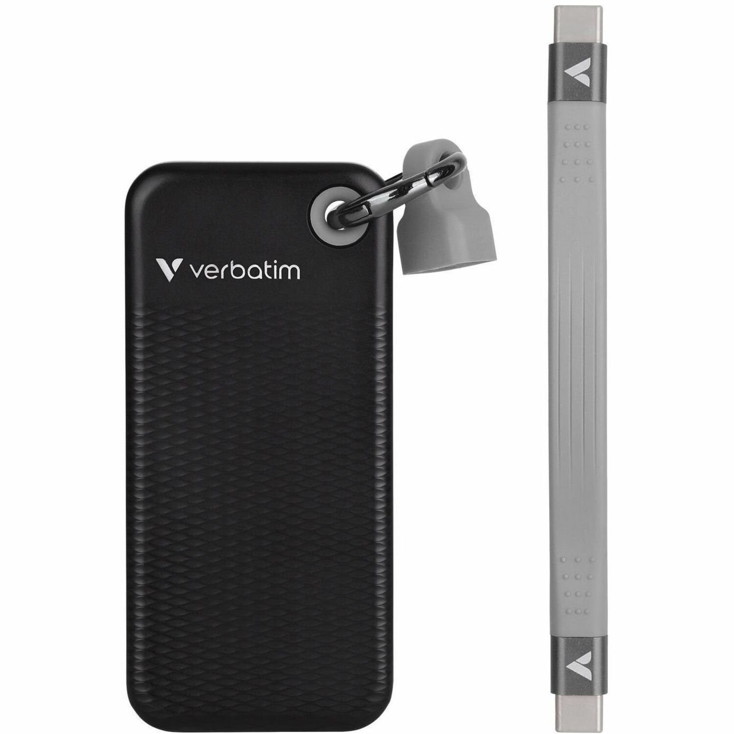 Verbatim Pocket 1 TB Portable Rugged Solid State Drive - M.2 External - Black, Grey