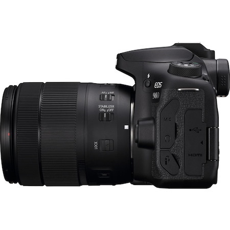 Canon EOS 90D 32.5 Megapixel Digital SLR Camera with Lens - 18 mm - 135 mm - Black