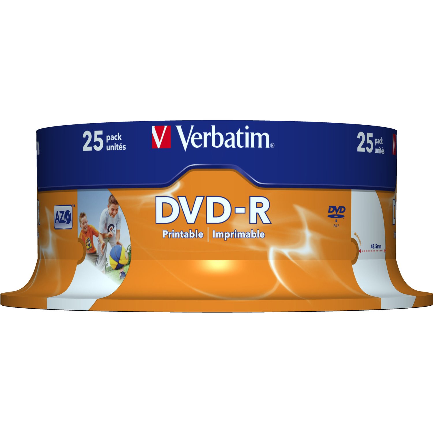 Verbatim 43538 DVD Recordable Media - DVD-R - 16x - 4.70 GB - 25 Pack Spindle