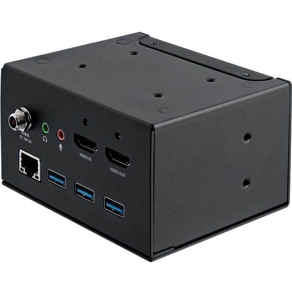 StarTech.com Laptop docking module for the conference table connectivity box lets you access boardroom or huddle space devices - Set up conference calls using applications such as Skype for Business - USB-C or USB-A laptop docking - USB-A charging port - USB-C Power Delivery 2.0 - Table-mounting bracket included