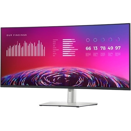 Dell UltraSharp U3821DW 37.5" Curved Screen LCD Monitor - 21:9 - Black