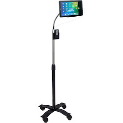 CTA Digital Compact Security Gooseneck Floor Stand for iPad (Gen. 5-6), iPad Pro 9.7, and iPad Air (Gen. 1-2)