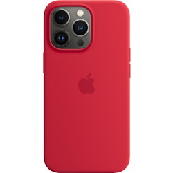 Apple Silicone Case for Apple iPhone 13 Pro Smartphone - Red