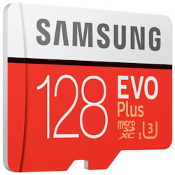 Samsung EVO Plus 128 GB Class 10/UHS-I (U3) microSDXC