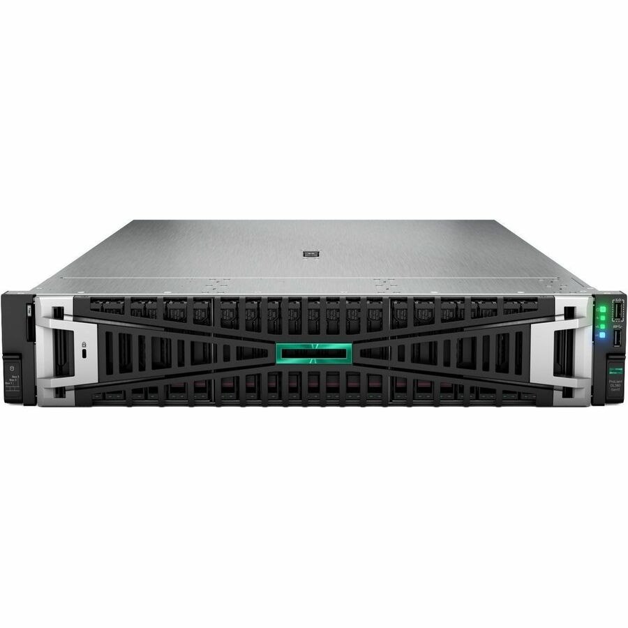 HPE ProLiant DL380 G11 2U Rack Server - 1 x Intel Xeon Silver 4510 2.4 GHz - 64 GB RAM - 16 TB HDD - (2 x 8TB) HDD Configuration - Serial ATA/600, 12Gb/s SAS Controller - Smart Choice