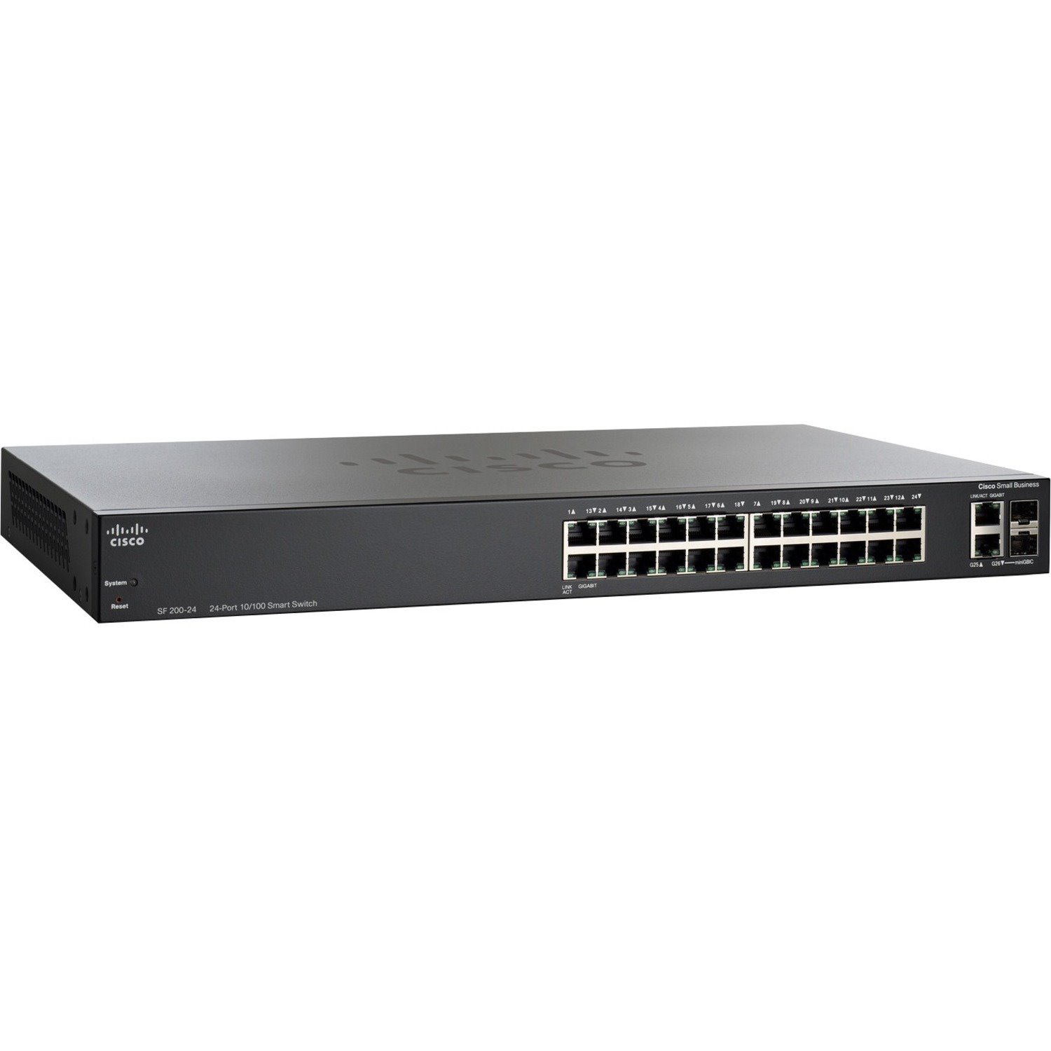 Cisco SF200-24P 24-Port 10/100 PoE Smart Switch