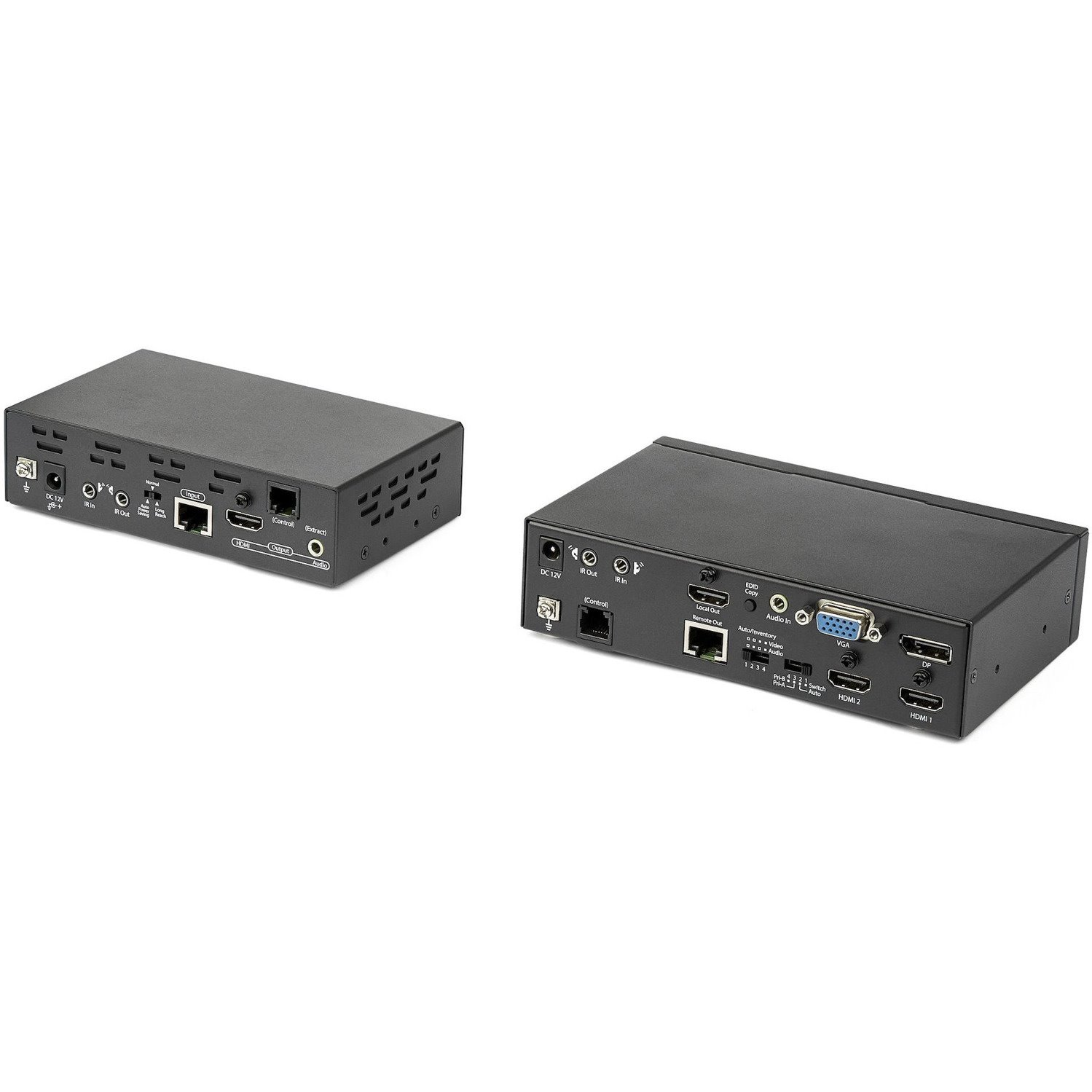 StarTech.com Multi-Input HDBaseT Extender Kit with Built-In Switch and Video Scaler - DisplayPort HDMI and VGA Over CAT6 or CAT5e