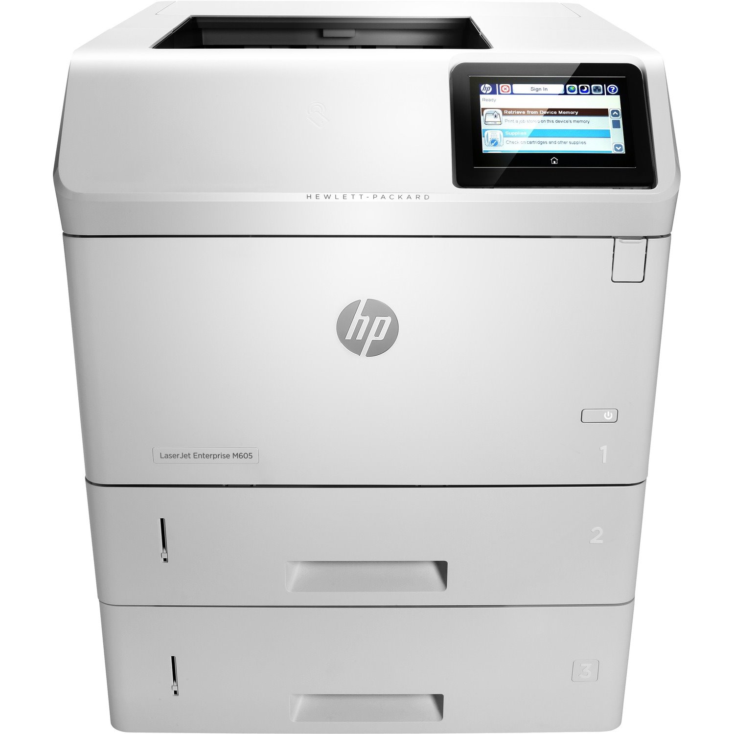 HP LaserJet M605xm Desktop Laser Printer - Colour