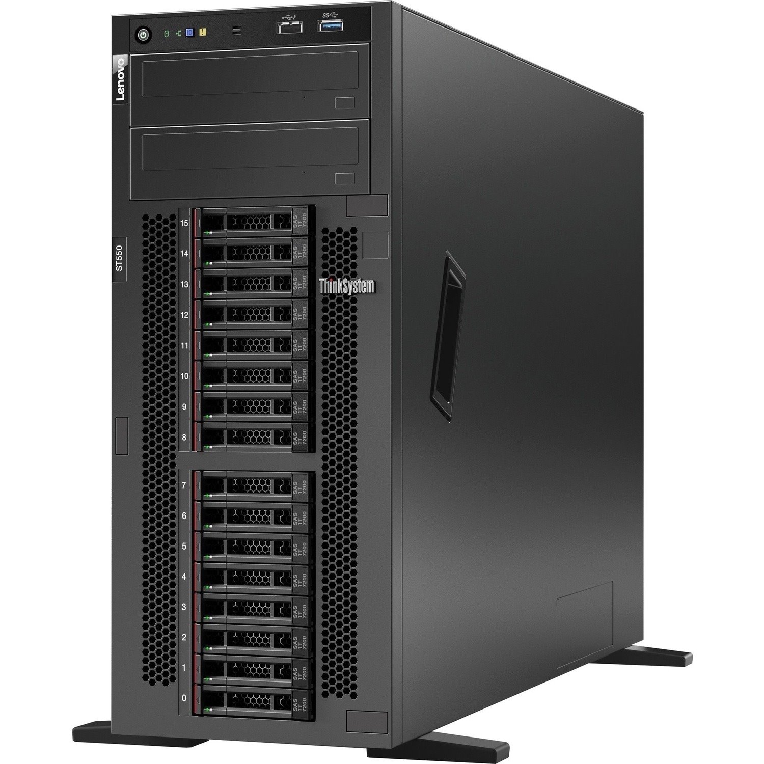 Lenovo ThinkSystem ST550 7X10A0EKEA 4U Tower Server - 1 x Intel Xeon Silver 4210R 2.40 GHz - 32 GB RAM - 12Gb/s SAS Controller
