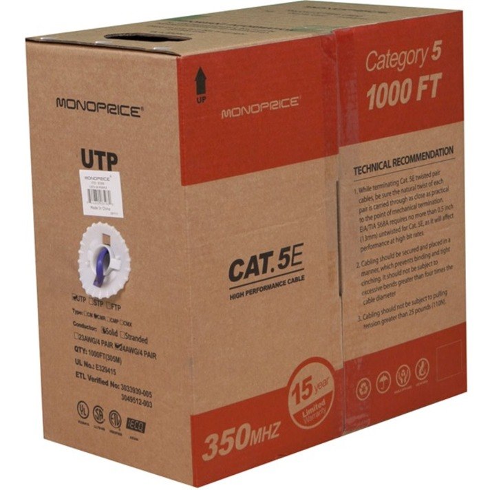 Monoprice Cat. 5e UTP Network Cable