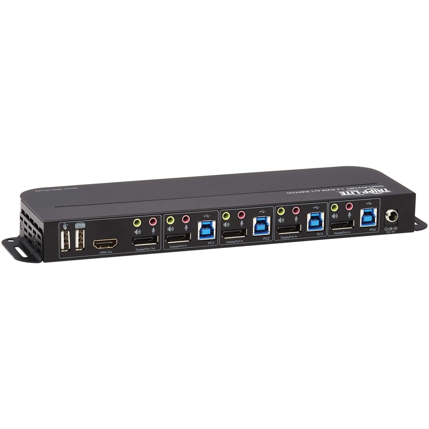 Tripp Lite by Eaton 4-Port DisplayPort/USB KVM Switch - 4K 60 Hz, HDR, HDCP 2.2, IR, DP 1.4, USB Sharing
