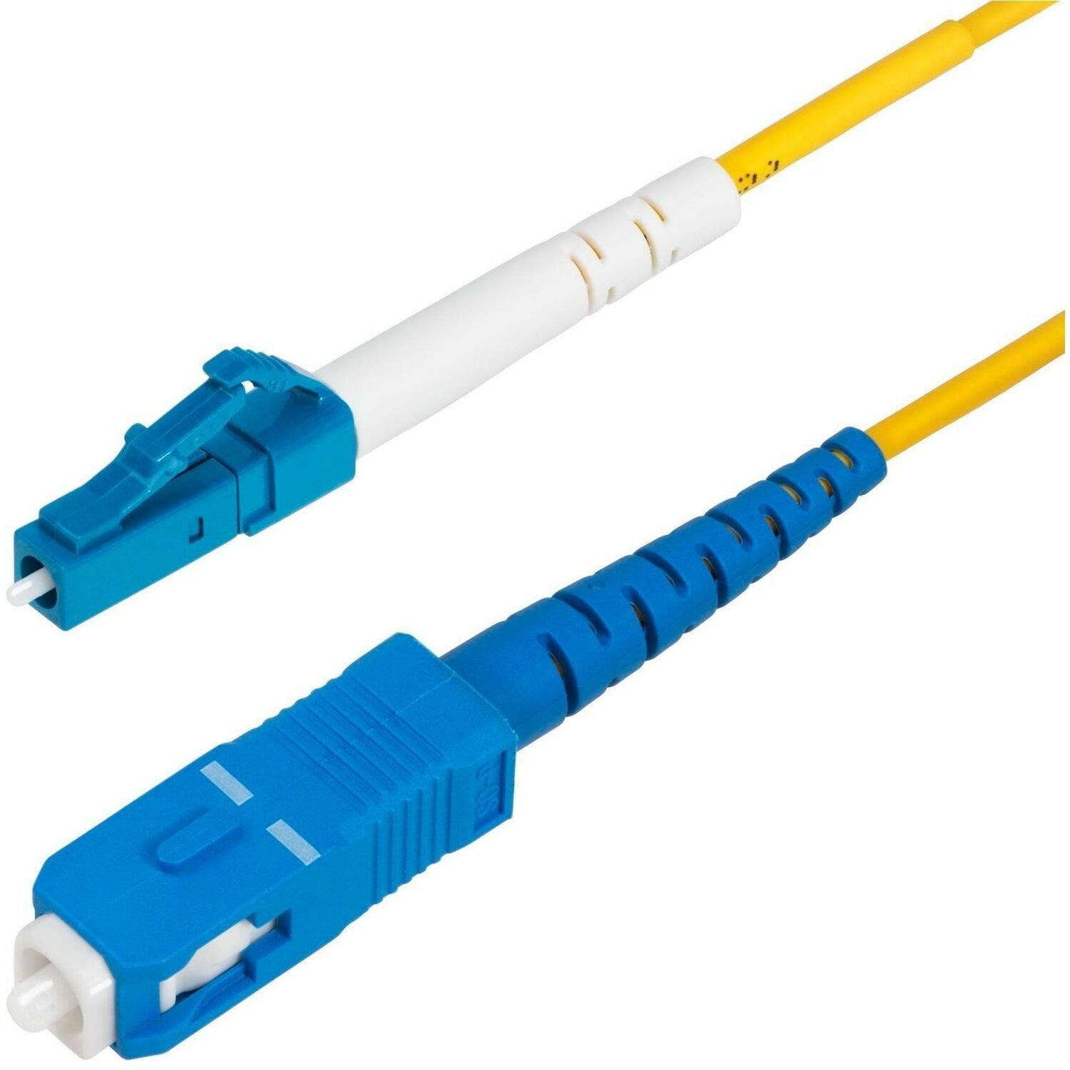 StarTech.com 5m (16.4ft) LC to SC (UPC) OS2 Single Mode Simplex Fiber Optic Cable, 9/125, 40G/100G, Low Insertion Loss, LSZH Jumper Cord